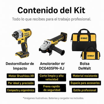 DeWalt DCF405FN 🔧 DeWalt 880 Lithium Battery ⚡ Brushless Drill with Tool Kit 🛠️ Combination Kit – No Battery ❌